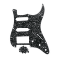 thumbnail image 1 of LOOKSEVEN 3-Ply 11-Hole SSH Strat Guitar Pickguard with Mount Screws, Multi-Color Scratch Plate for Stratocaster Style Electric Guitars-Black Pearl, 1 of 4