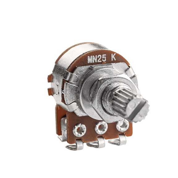 LOOKSEVEN 1x Dual MN25K Blend/Balance Control Pot 18mm Split Shaft Potentiometer