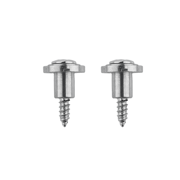 LOOKSEVEN 2Pcs Guitar String Retainers, High Profile String Trees for Electric Guitar Bass-chorme