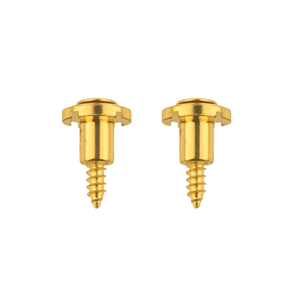 LOOKSEVEN 2Pcs Guitar String Retainers, High Profile String Trees for Electric Guitar Bass-gold