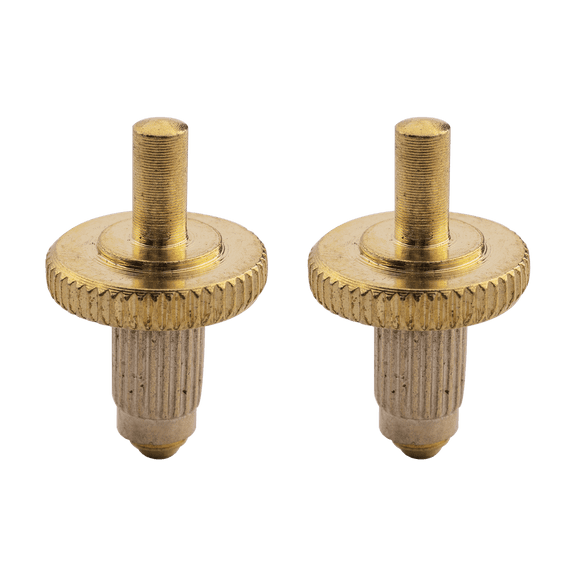 LOOKSEVEN 2Pcs M4 Electric Guitar Bridge Height Adjustment Screws, Small Size Tremolo System Saddle Height Adjustment Posts, Guitar Repair Replacement Parts-gold