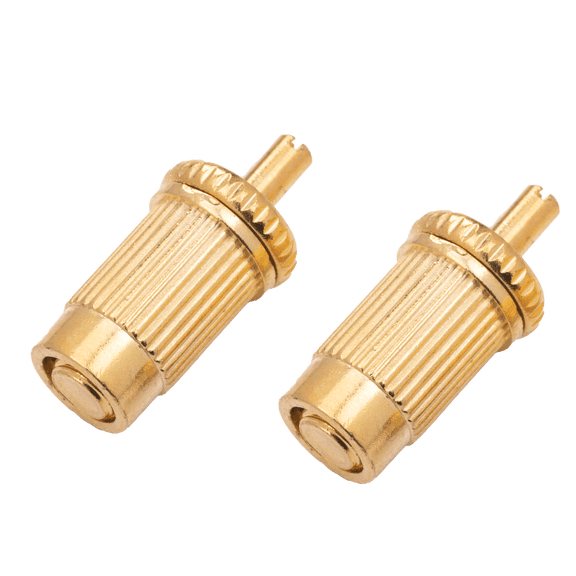 LOOKSEVEN 4mm Electric Guitar Bridge Height Adjustment Screws, Roller Saddle Height Screws for Strat/Tele Style Guitars-gold