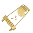 thumbnail image 1 of LOOKSEVEN 6 String Trapeze Tailpiece Bridge for Semi-Hollow Electric Guitar-gold, 1 of 5