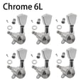 thumbnail image 1 of LOOKSEVEN 6L Inline Guitar Locking Tuners Tuning Pegs Machine Heads 1:18 Gear Ratio for Fender/Stratocaster/Telecaster guitar (Chrome), 1 of 4