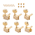 thumbnail image 1 of LOOKSEVEN 6Pcs Vintage Sealed Guitar Tuning Pegs, Big Oval Button Machine Heads Tuners for Fender Strat/Tele Style Electric Guitar - Gold, 1 of 8