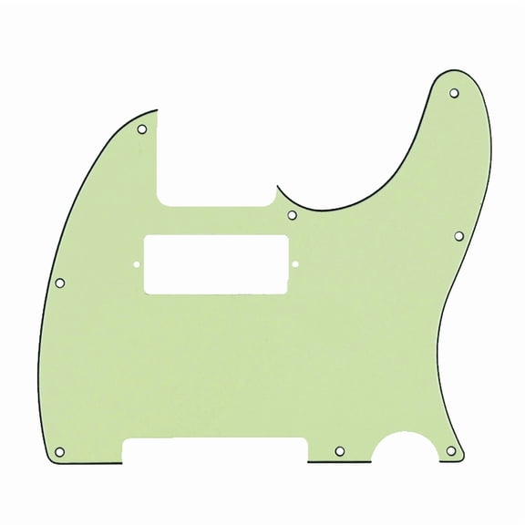 LOOKSEVEN 8 Hole Mini Humbucker Style Guitar Pickguard Scratch Plate For Fender Telecaster-Mint Green