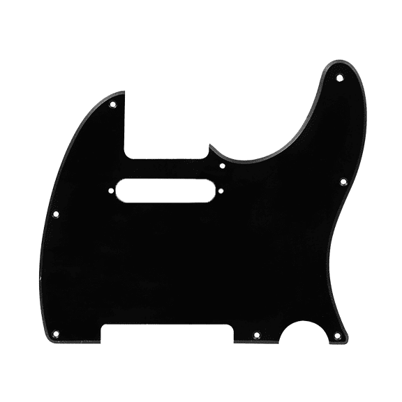 LOOKSEVEN 8 Hole Tele Style Guitar Pickguard Scratch Plate For Fender Telecaster 13 Color-Black