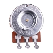 LOOKSEVEN A/B 250K/500K Guitar Potentiometers Brass 15mm Short Shaft Pot US 24 Spline Fine-B250K 1 pcs