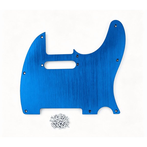LOOKSEVEN Aluminium 8 Hole Tele Style Guitar Pickguard Scratch Plate For Fender Telecaster-Blue