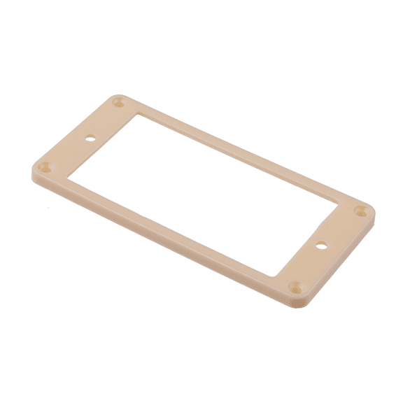 LOOKSEVEN Double pickup ring for electric guitar, pickup outer frame, plastic guitar pickup frame with flat surface-Beige