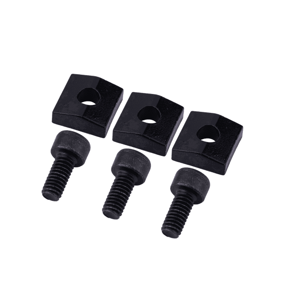 LOOKSEVEN Electric Guitar Double Locking Tremolo String Lock Clamps & Hex Screws Set, 3 Colors Available-black