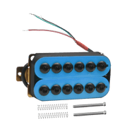 LOOKSEVEN 1PC Neck 50mm Umbrella-Head Electric Guitar Pickups Double Dual Coil Humbucker Ceramic Magnet - Light Blue