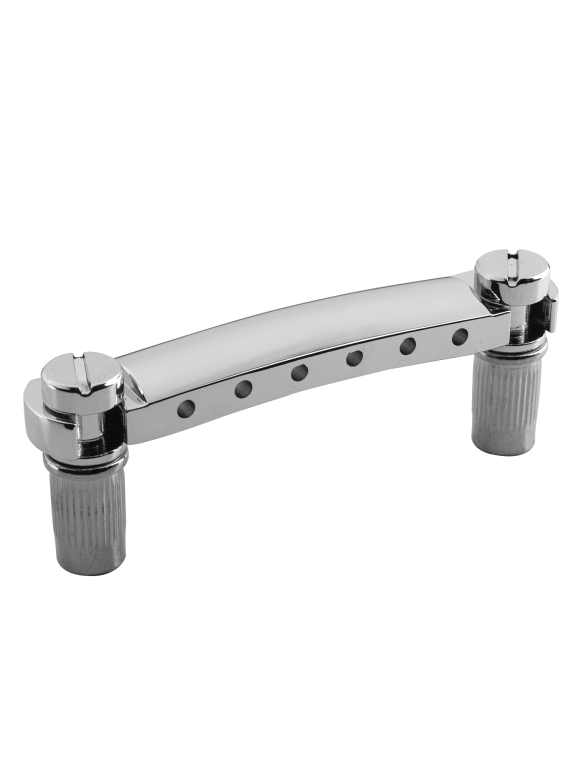 Electric Guitar Stop Bar Tailpiece, Vintage Tune-O-Matic Rear Bridge for Les Paul Style Guitars-chorme