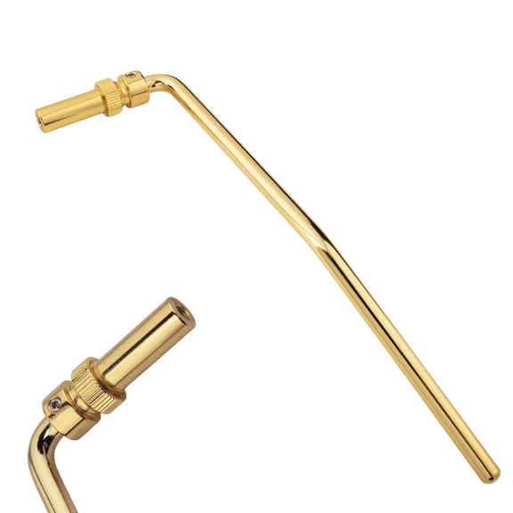 LOOKSEVEN Electric Guitar Tremolo Arm Whammy Bar, Hollow Insert Style Floyd Rose Style Tremolo Arm-gold