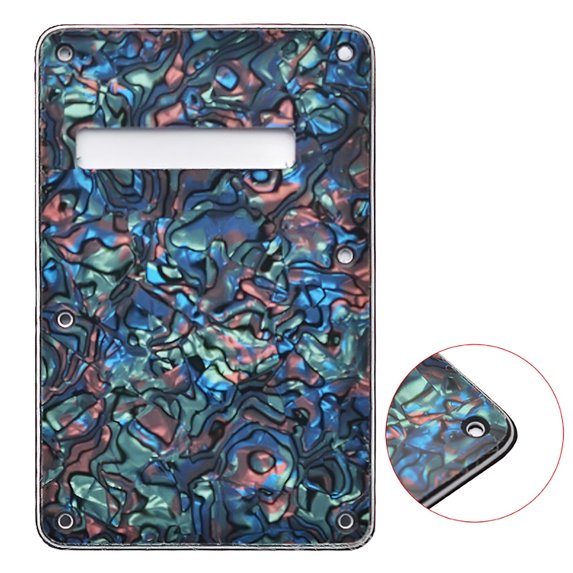LOOKSEVEN Electric Guitar Tremolo Cover Back Plate Trem Spring Cover For Strat Multicolors-Aged Pearl