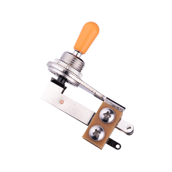 LOOKSEVEN Guitar 3-Way Pickup Selector Toggle Switch Multicolor Tip Cap For Jazzmaster- Orange