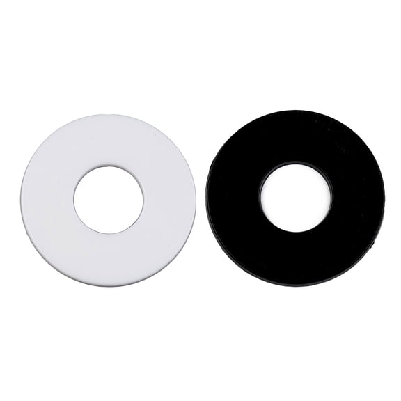 LOOKSEVEN Guitar Selector Switch Plate Toggle Cover Treble Rhythm For Gibson Epi Les Paul-White+Black