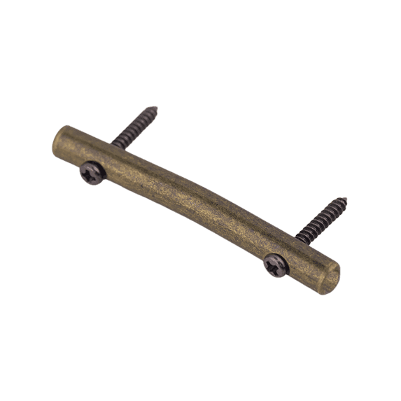 LOOKSEVEN Guitar String Retainer Bar for Double Tremolo, 45mm Metal String Tree with Blue Bronze