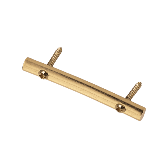 LOOKSEVEN Guitar String Retainer Bar for Double Tremolo, 45mm Metal String Tree with Gold