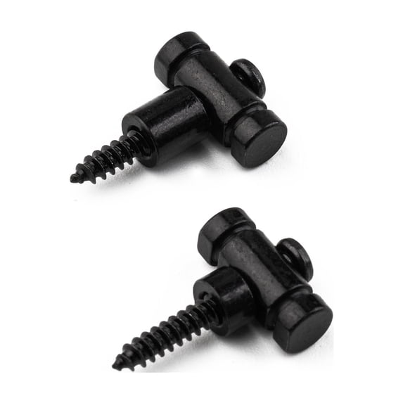 LOOKSEVEN Guitar String Retainers, T-shaped String Trees for Electric Guitar Headstock-black