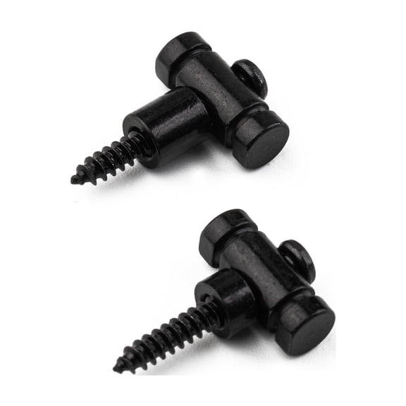 LOOKSEVEN Guitar String Retainers, T-shaped String Trees for Electric Guitar Headstock-black