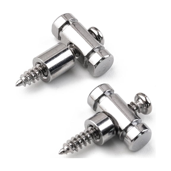 LOOKSEVEN Guitar String Retainers, T-shaped String Trees for Electric Guitar Headstock-chorme