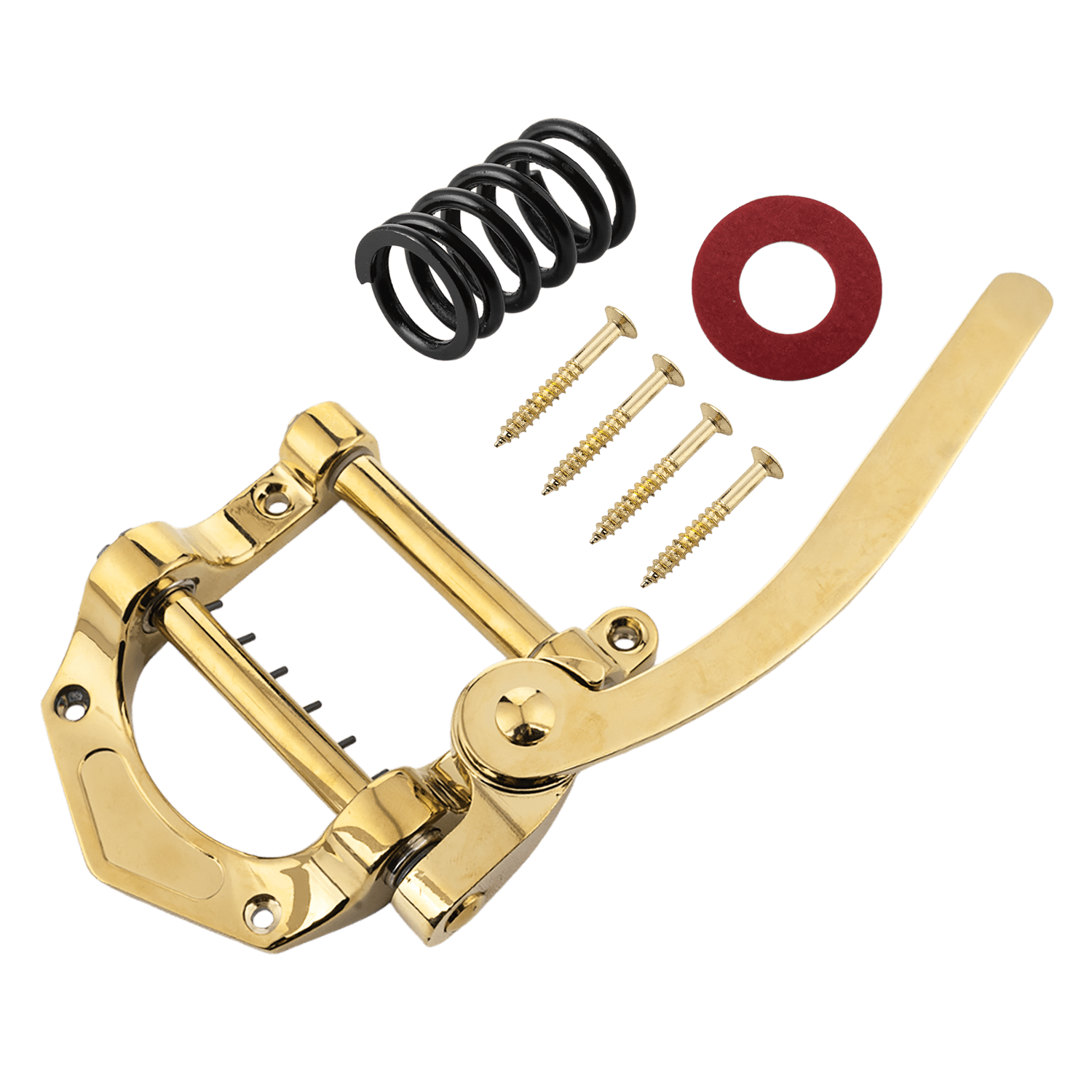 LOOKSEVEN Electric Guitar Tremolo Vibrato Tailpiece Bridge for Les Paul Tele SG Style Flat Top - Gold