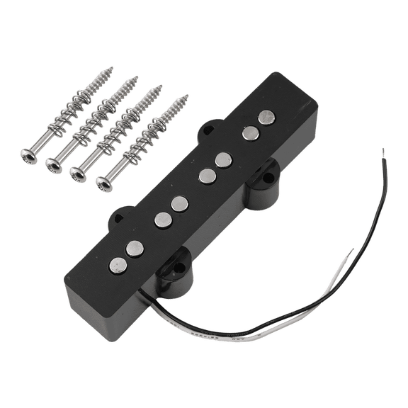LOOKSEVEN Open-style 4-string Ceramic Magnet Neck&Bridge Pickup for Fender Jazz J Bass-92mm(Neck)