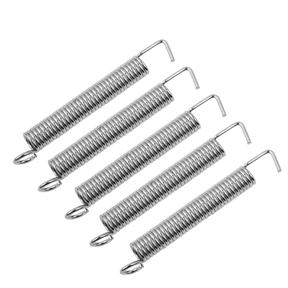 LOOKSEVEN Pack of 5 Silver Electric Guitar Tremolo Metal Springs Instruments Accessories Replacement Parts for Floyd Rose or Fender ST Stratocaster