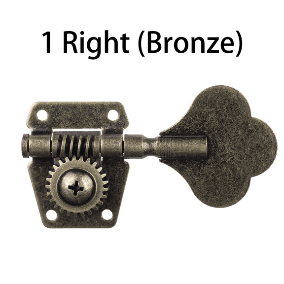 LOOKSEVEN Relic Bass Vintage Open Machine Heads - 1:25 Ratio Gear Tuning Keys-Bronze-1R