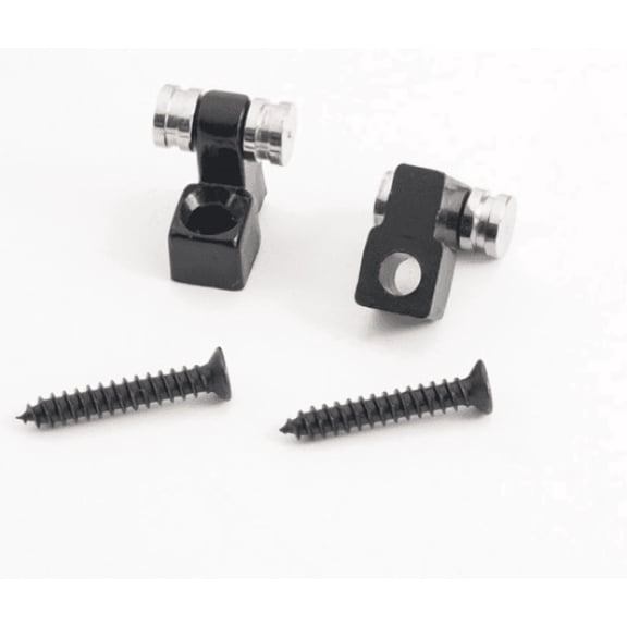 LOOKSEVEN Roller String Trees Retainer Guides for Electric Guitar, Multiple Finishes-black/chorme