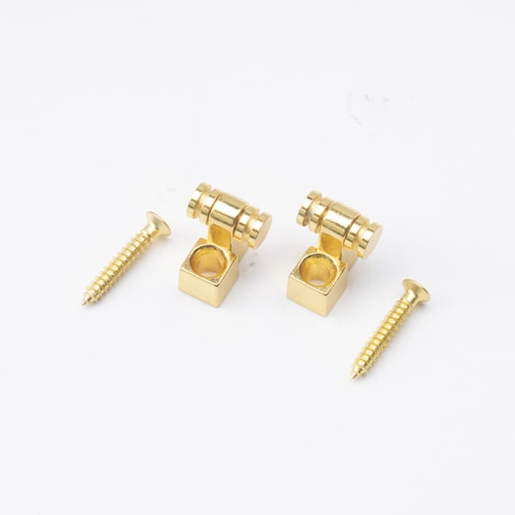 LOOKSEVEN Roller String Trees Retainer Guides for Electric Guitar, Multiple Finishes-gold