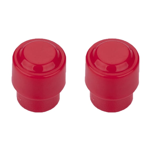 LOOKSEVEN Set of 2 Metric Tele Barrel Switch Tip 3.5/5mm For Telecaster Strat 11 Colors- Red