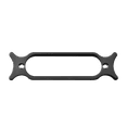 thumbnail image 1 of LOOKSEVEN Single Coil Pickup Mounting Ring, Electric Guitar Pickup Frame for Strat Style Single Coil Pickups-black, 1 of 5