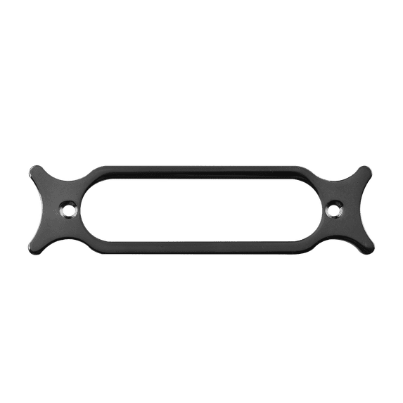 LOOKSEVEN Single Coil Pickup Mounting Ring, Electric Guitar Pickup Frame for Strat Style Single Coil Pickups-black