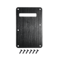 thumbnail image 1 of LOOKSEVEN Single Slot Aluminum Tremolo Back Plate Vintage Style Cover Replacement for ST SQ Type Electric Guitars 9 Color Options-Black, 1 of 3