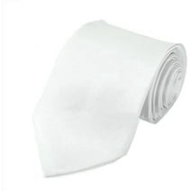 Mens Solid Polyester Textile Neckties Pure Color Neck Ties - Walmart.com