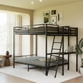 thumbnail image 1 of LOOM Black full size bunk bed with LED light and charging socket, 1 of 6