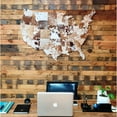 thumbnail image 1 of LOOMINAIRE USA Leather Map Tan, 1 of 5