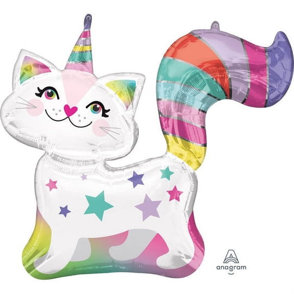 LOONBALLOON 31 SELFIE CELEBRATION Unicorn CAT, 31 inch CATI-CORN