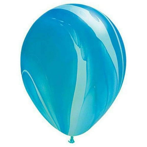 LOONBALLOON Alien, Space, Earth Theme Balloons, 11 SUPERAGATE - BLUE RAINBOW
