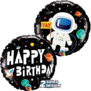 LOONBALLOON Alien, Space, Earth Theme Balloons, 18  BIRTHDAY ASTRONAUT