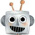 thumbnail image 1 of LOONBALLOON Alien, Space, Earth Theme Balloons, 35″ ROBOT HEAD, 1 of 1