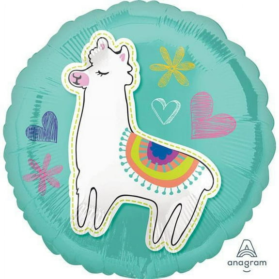 LOONBALLOON Animal Theme Balloons, 18″ SELFIE CELEBRATION LLAMA