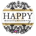thumbnail image 1 of LOONBALLOON Anniversary Balloons, 18″ HAPPY ANNIVERSARY DAMASK, 1 of 1