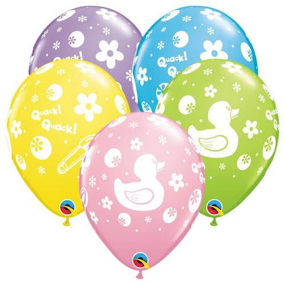 LOONBALLOON Baby-Shower Balloons, 11 RUBBER DUCKIE