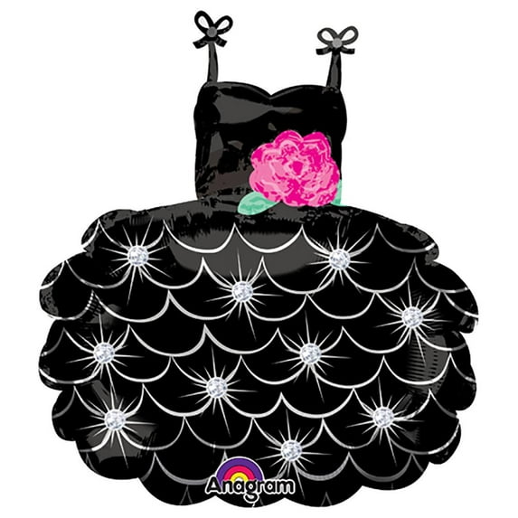 LOONBALLOON Bachelorette Balloons, 28″ LITTLE BLACK DRESS