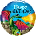 thumbnail image 1 of LOONBALLOON Birthday Childeren Balloons, 18″ BIRTHDAY MYTHICAL DRAGON, 1 of 1