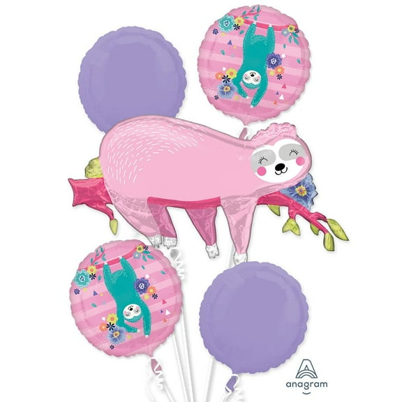LOONBALLOON Birthday Childeren Balloons, SLOTH BOUQUET