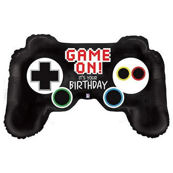 LOONBALLOON Birthday General Balloons, 36 GAME CONTROLLER BIRTHDAY
